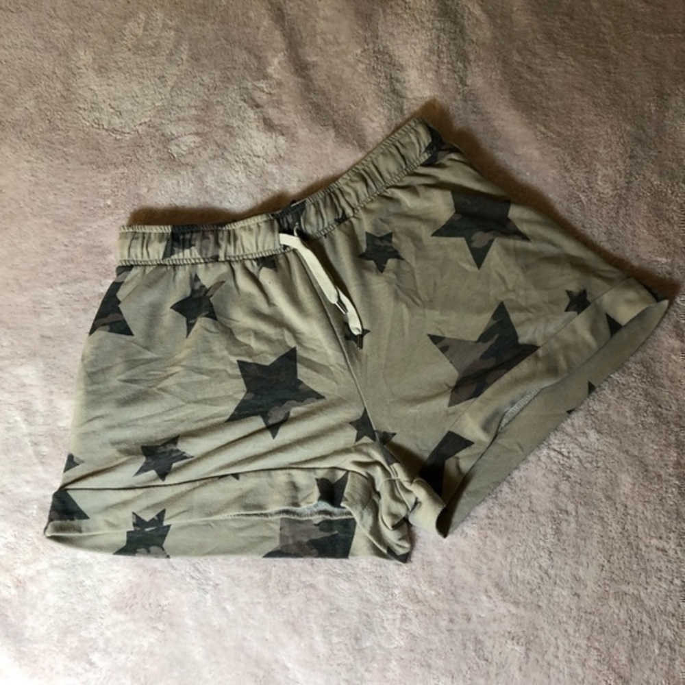 White Birch Camo Star Shorts